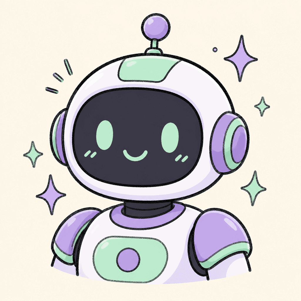 AI Assistant doodle character
